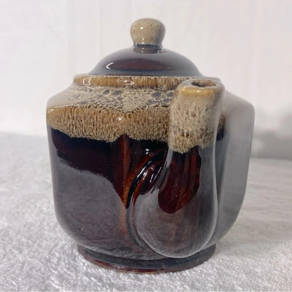 Vintage Brown Glaze Ceramic Teapot Pottery Art - Picture 2 of 13